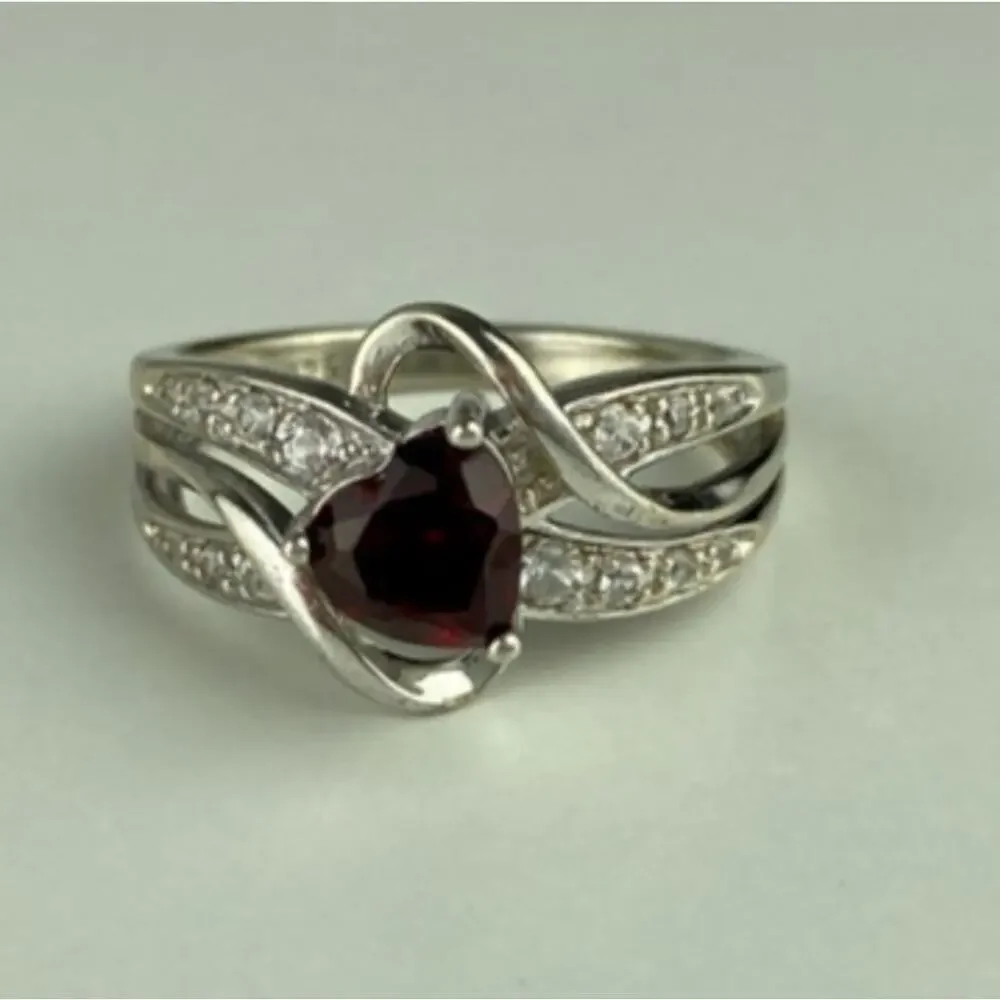 925 Sterling Silver Spinel & CZ 
